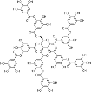 1401-55-4,Tannic acid,Bondtite 345;Brewtan C;Colatan GT 100;F-Tannin;FS 500M;Floctan 3;Gallotannic acid;Hifix SL;Hifix SW-A;Sunlife TN;
